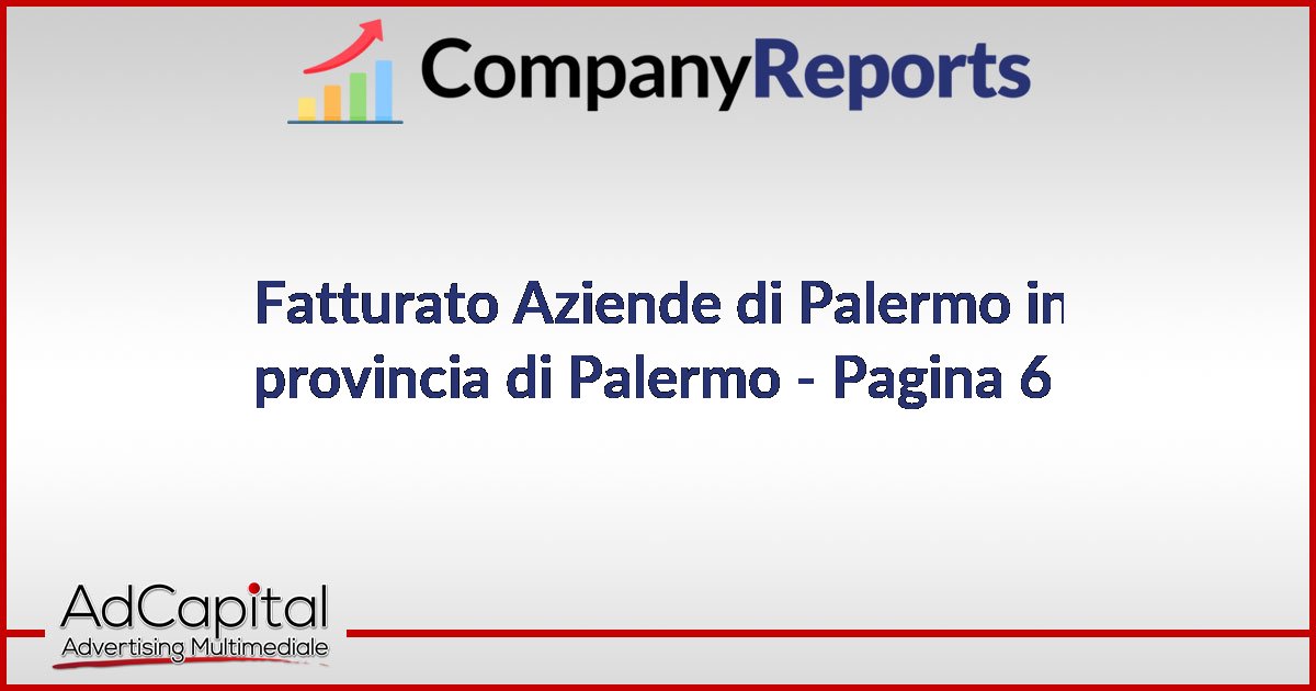 Fatturato Aziende di Palermo in provincia di Palermo - Pagina 6