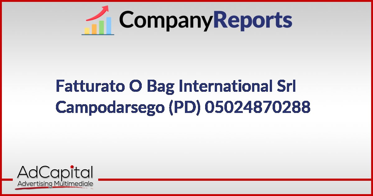 O on sale bag fatturato