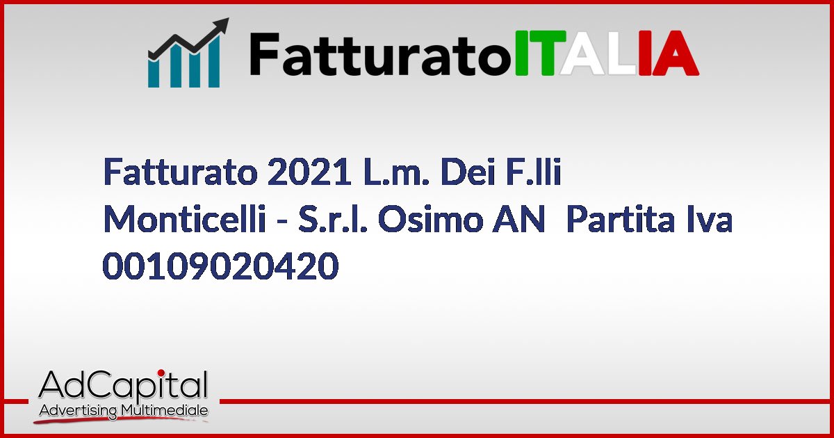 Fatturato Olcelli Farmaceutici S.r.l. Giussano (MB) 04192740969